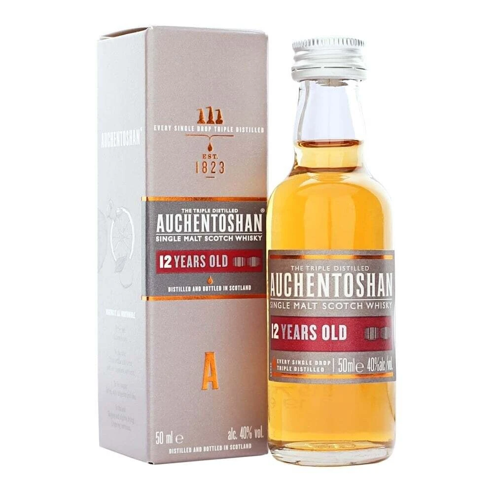 Auchentoshan 12yr Old Whisky Miniature 3 Auchentoshan 12yr Old Whisky Miniature